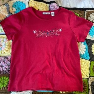Vintage Bonnie Evans red star tee ⭐️